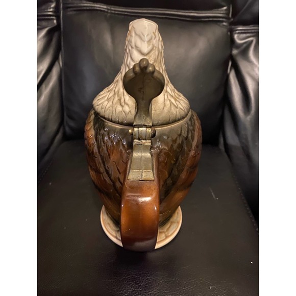 Bald Eagle Figure Beer Stein Vintage 1980 From Japan 8.5" - Picture 4 of 6